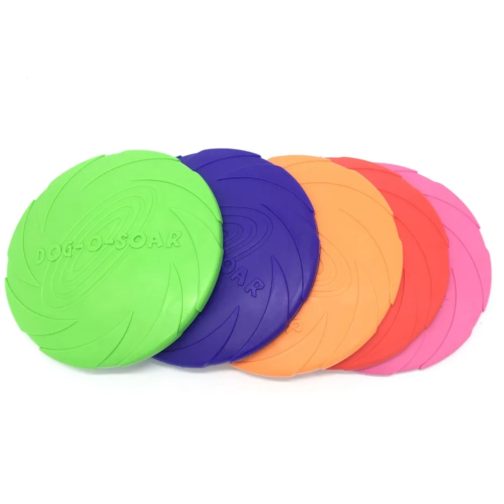 Description Picture 2 of itemFunny Silicone Flying Saucer Dog Cat Toy Dog Game Soft Pet Flying Discs Resistant Chew Puppy Training Interactive Dog Supplies