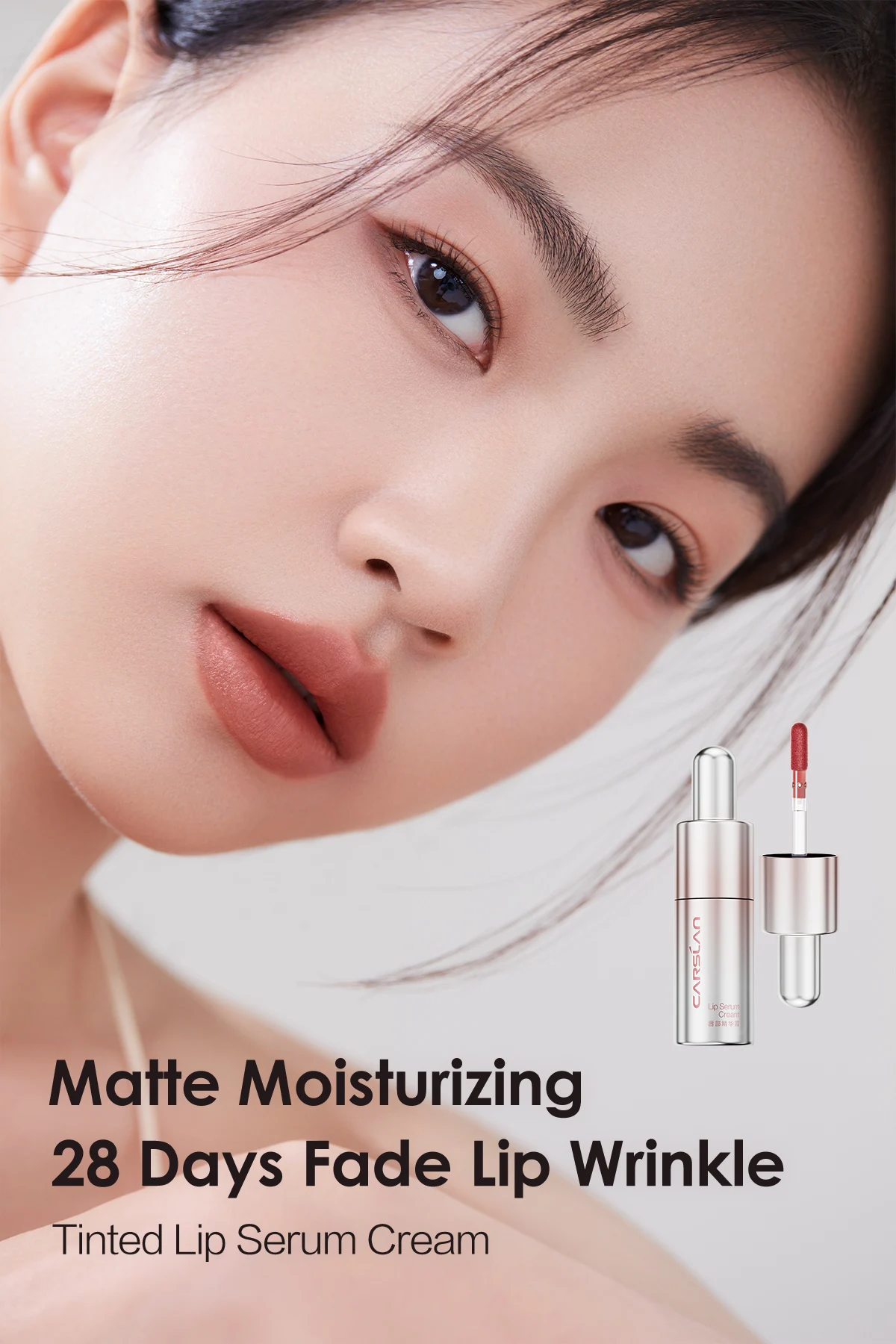 Description Picture 3 of itemCARSLAN Tinted Lip Serum Cream Matte Lip Gloss Essence Oil Moisturizing Lip Glow Plumper Lipsticks Cosmetics