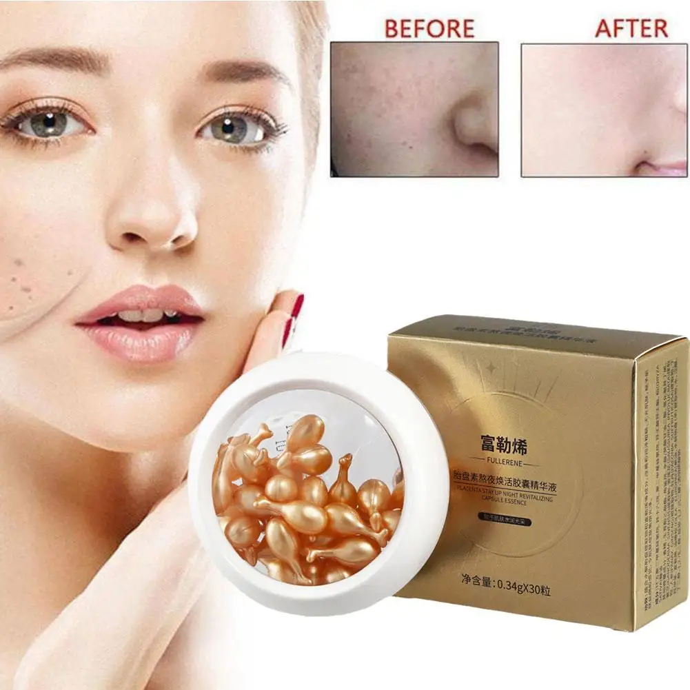 Description Picture 2 of itemPlacenta Essence Capsule Liquid Staying Up Revitalizing Liquid Moisturizing Facial Essence Anti-aging Essence Nourishing Ca K2B4