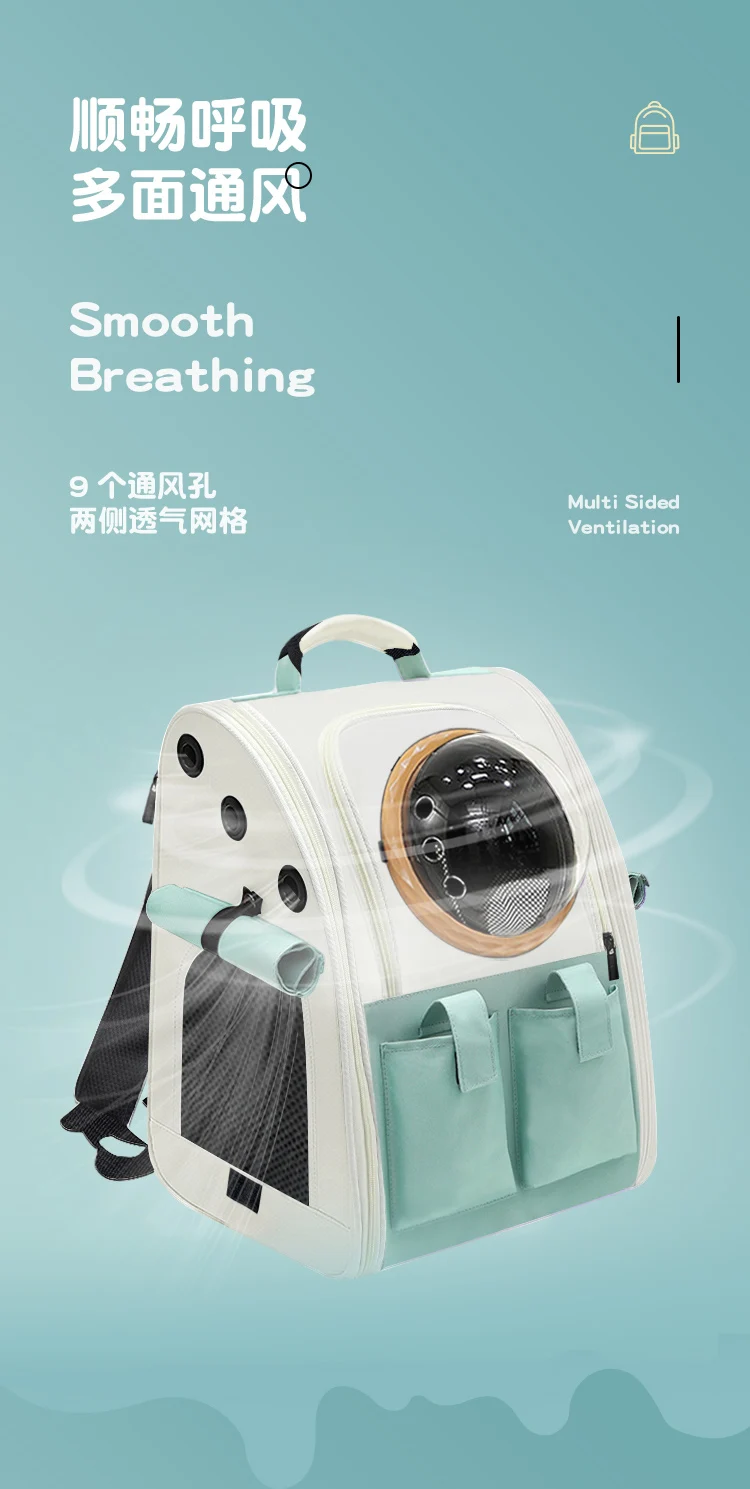 Description Picture 3 of itemCat Backpack Small Cat Dog Large Space Pet Collapsible Storage Ventilation Travelling Carrier
