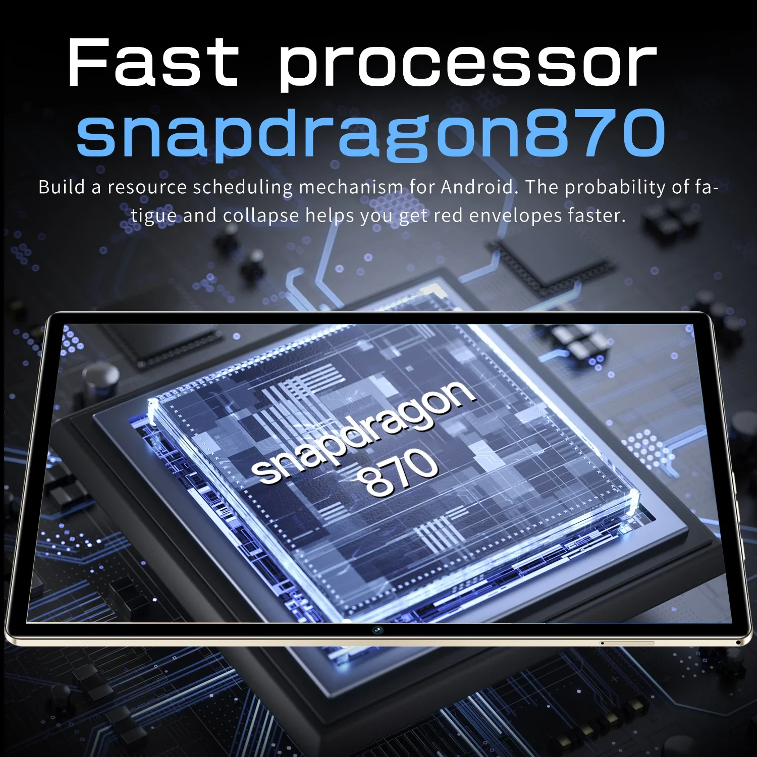 Description Picture 6 of item2023 New PAD 6 PRO Tablet  Android 12 16GB+1T 11 Inch HD Snapdragon 870 10 Core 5G Dual SIM Card or Wifi Google Play Tablets