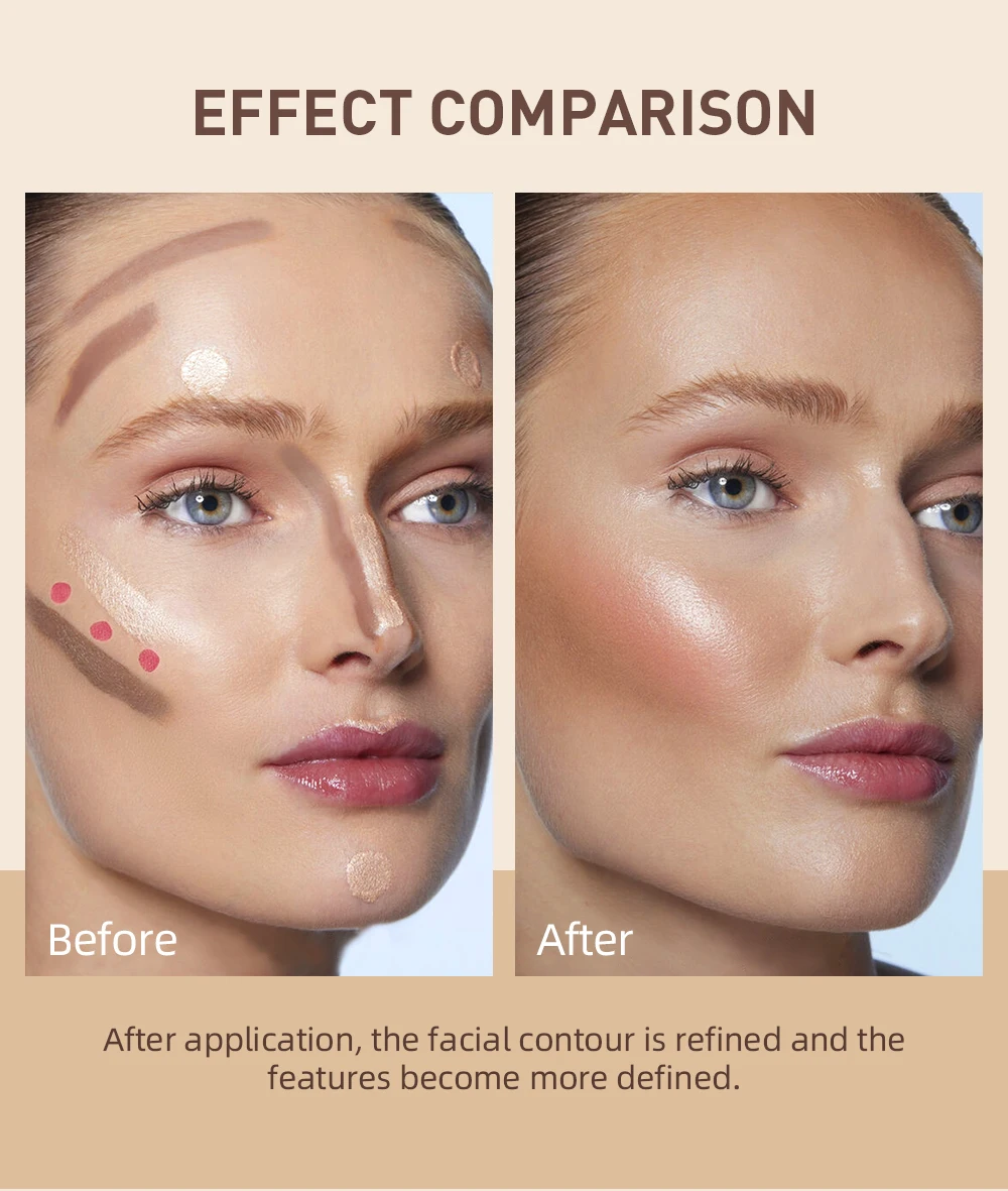 Description Picture 3 of itemNew Face Makeup Liquid Bronzer Cream Rouge Tint Contouring Makeup Cosmetic Highlighter Bronzer Pen Women Face Maquillaje