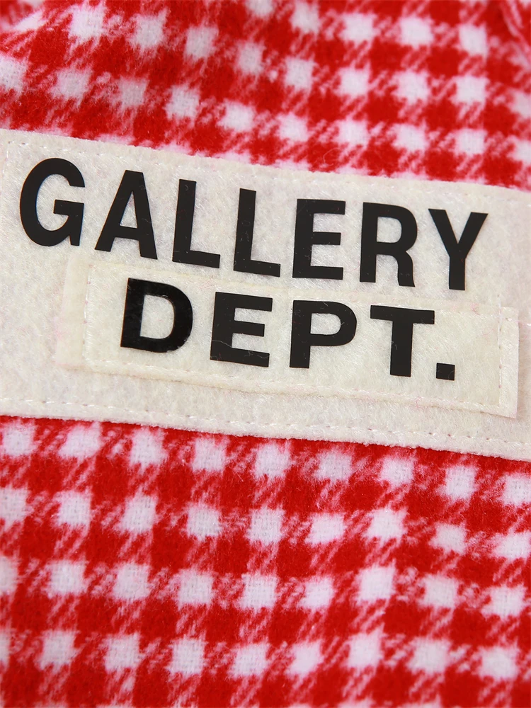 Description Picture 6 of itemNibber Plaid Print Turn-down Collar Jacket Women Casual letter splicing loose Marajuku Coat femal Fashion Hipster Top streetwear