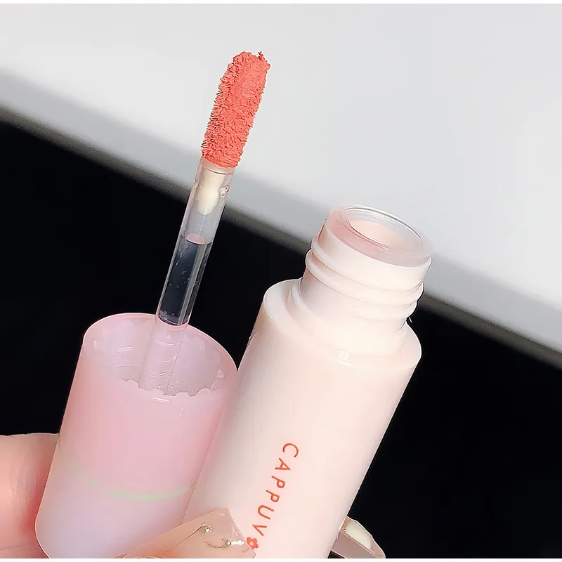 Description Picture 3 of itemCappuvini Matte Velvet Lip Gloss Long Lasting Lip Mud Tint Blush Non-stick Cup Waterproof Lipstick Female Makeup Korean Cosmetic