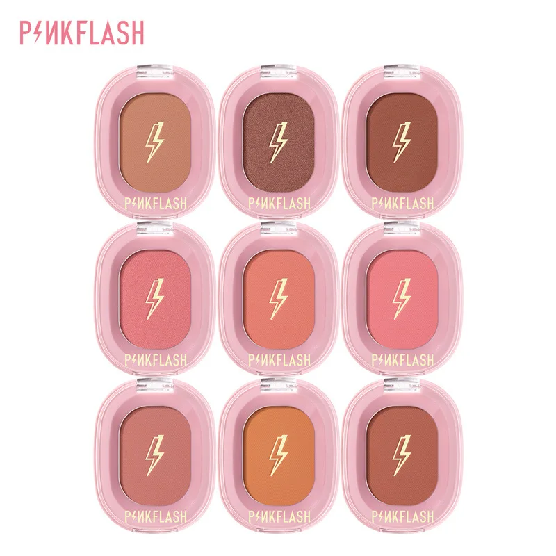 Description Picture 4 of itemPinkFlash 9 Color Matte Blush Long-lasting No Makeup Natural Pink One-piece Blush Powder Waterproof Cosmetics Face Make Up TSLM1