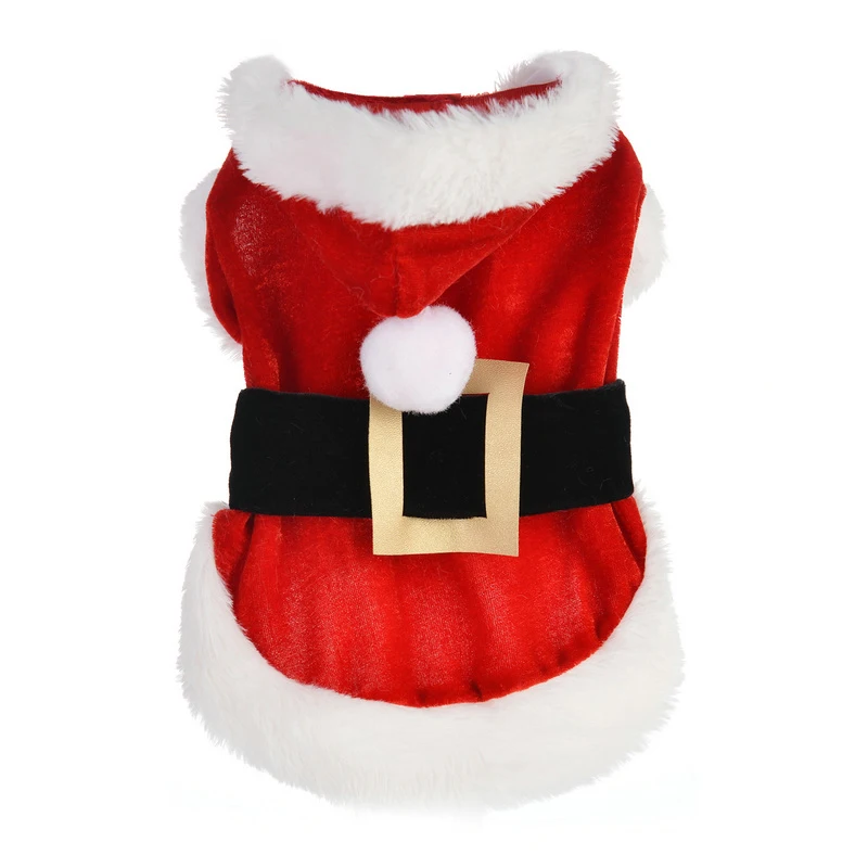 Description Picture 5 of itemCat Christmas Winter Costume Santa Festival Party Clothes For Small Dog Puppy Kitten Chihuahua Yorkshire Pet Supplies Accessorie