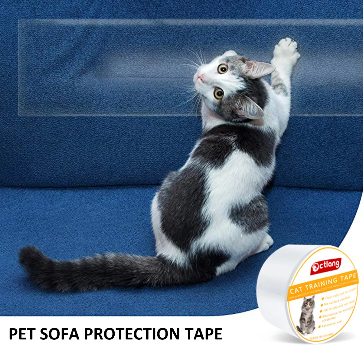Description Picture 6 of itemCat Scratch Tape Guards Couch Protectors Anti Scratch Furniture Protectors Sofa Corner Scratching Pet Training Tape Accessories