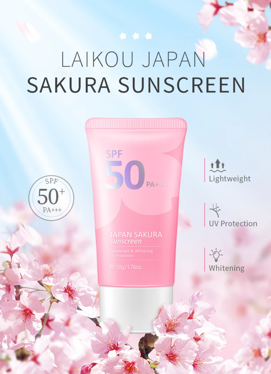 Description Picture 5 of itemSakura Skin Care Kit Eye Mask Face Cream Professional Moisturizing Anti Aging Brightening Repairing Hydrating Skin Care Lotion