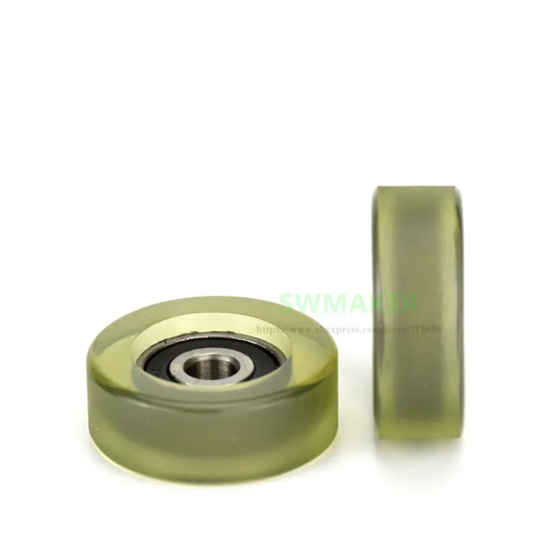 Description Picture 3 of item6*20*6mm F type 696zz rubber bearing pulley / roller, Pu soft polyurethane sorter, mute