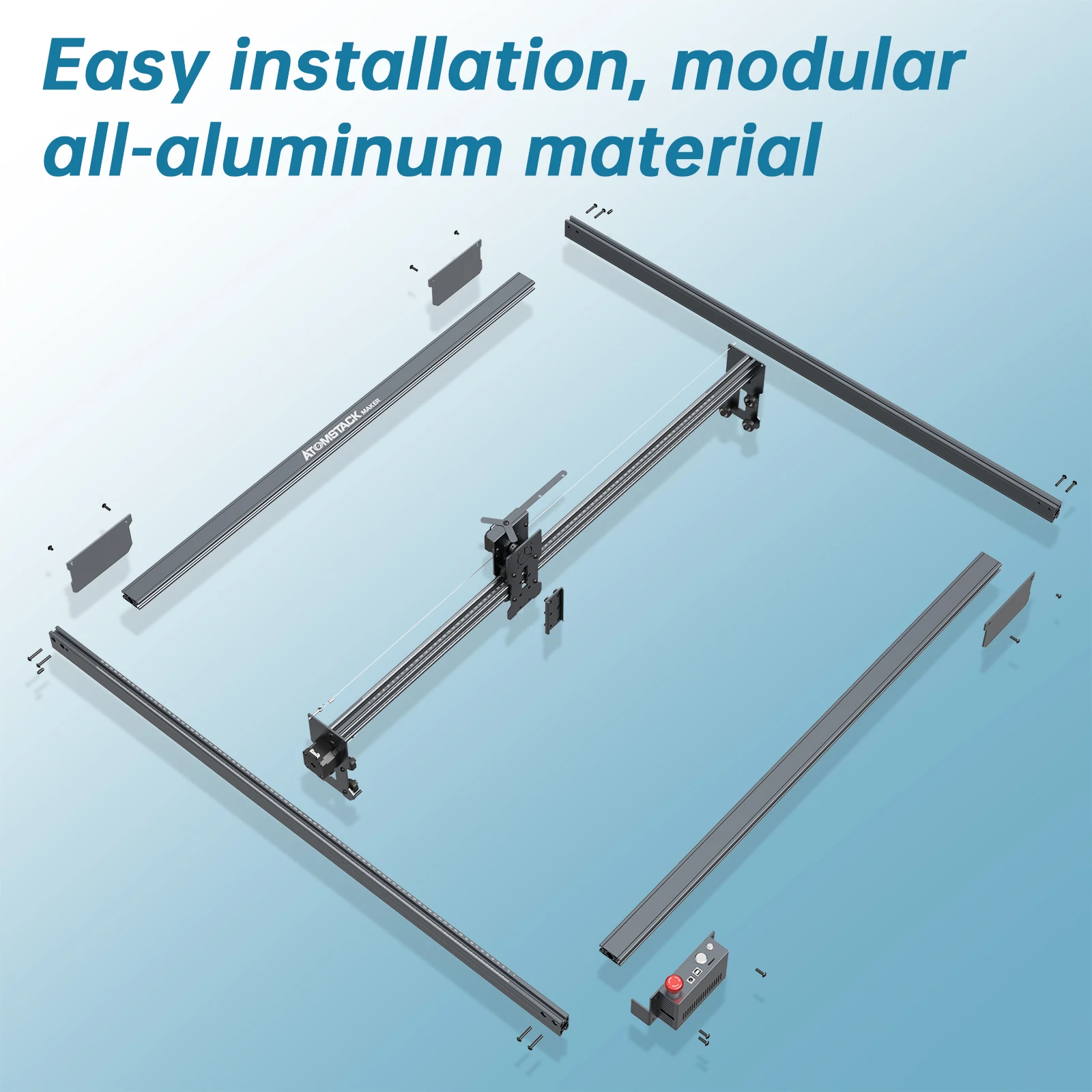 Atomstack maker E85 Frame Kit for Laser Engraver Up to 850mm*800mm Engraving Area Suitable to Atomstack Laser Engraving Machine