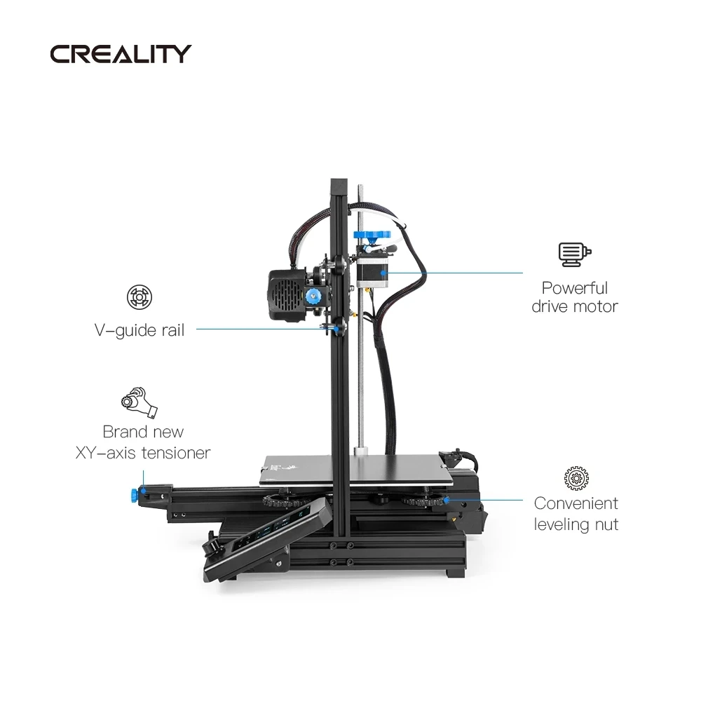 Description Picture 6 of itemCreality Ender-3 V2 3D Printer FDM Printing Kit Upgraded Silent Motherboard Glass Bed 4.3 Inch Color Lcd Sensor Resume Printing
