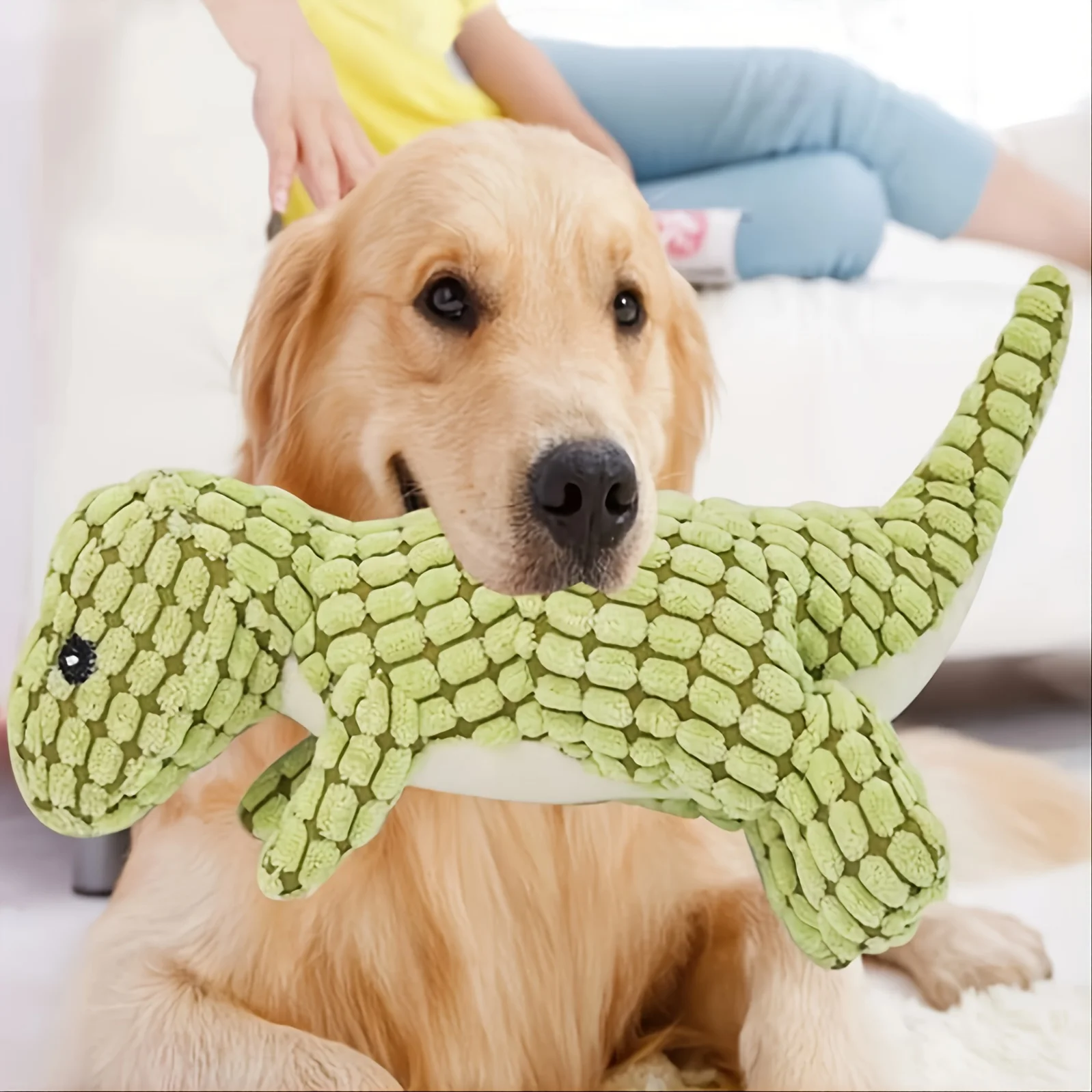 Description Picture 3 of itemCats & Dogs Pet Plush Dinosaur Toys Interactive Dog Chew Toys Plush Stuffing Pet Supplies  for Small Medium Dogs Bite Resistant