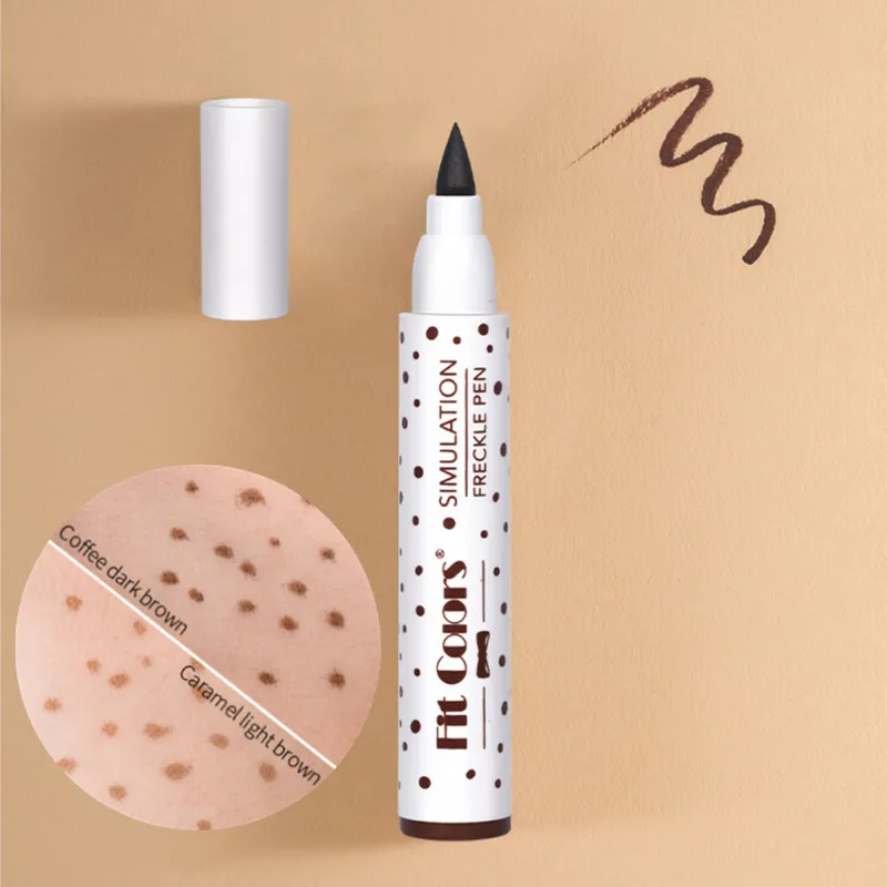 Description Picture 3 of itemFake Freckles Pen Natural Waterproof Fake Freckles Pen Long Lasting Look Dot Spot Pen for Women Face Makeup Tool
