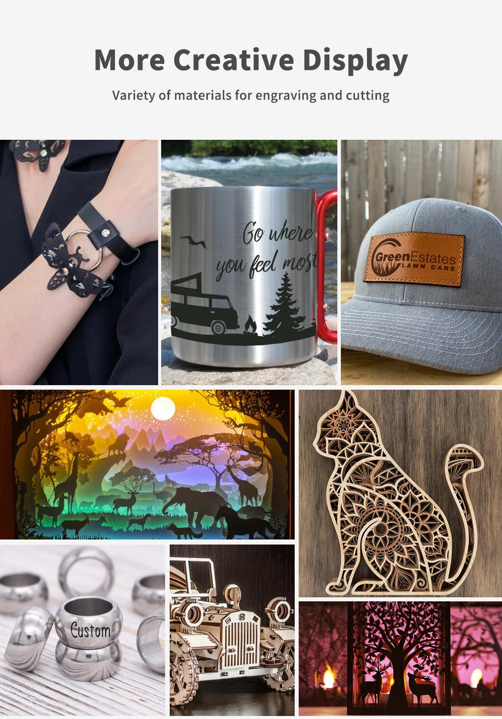 Description Picture 6 of itemCNC Laser Engraving Machine TTS-25/TTS-55 15W/40W Metal Laser Engraver Wood Leather Cutting Woodworking Tools