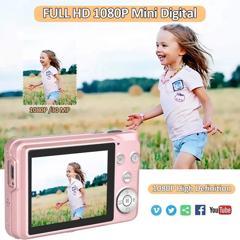 Description Picture 2 of itemSmall Digital Camera 2.7inch IPS Screen 16X Zoom Face Detection Vlogging Camera for Photography Beginners Kids