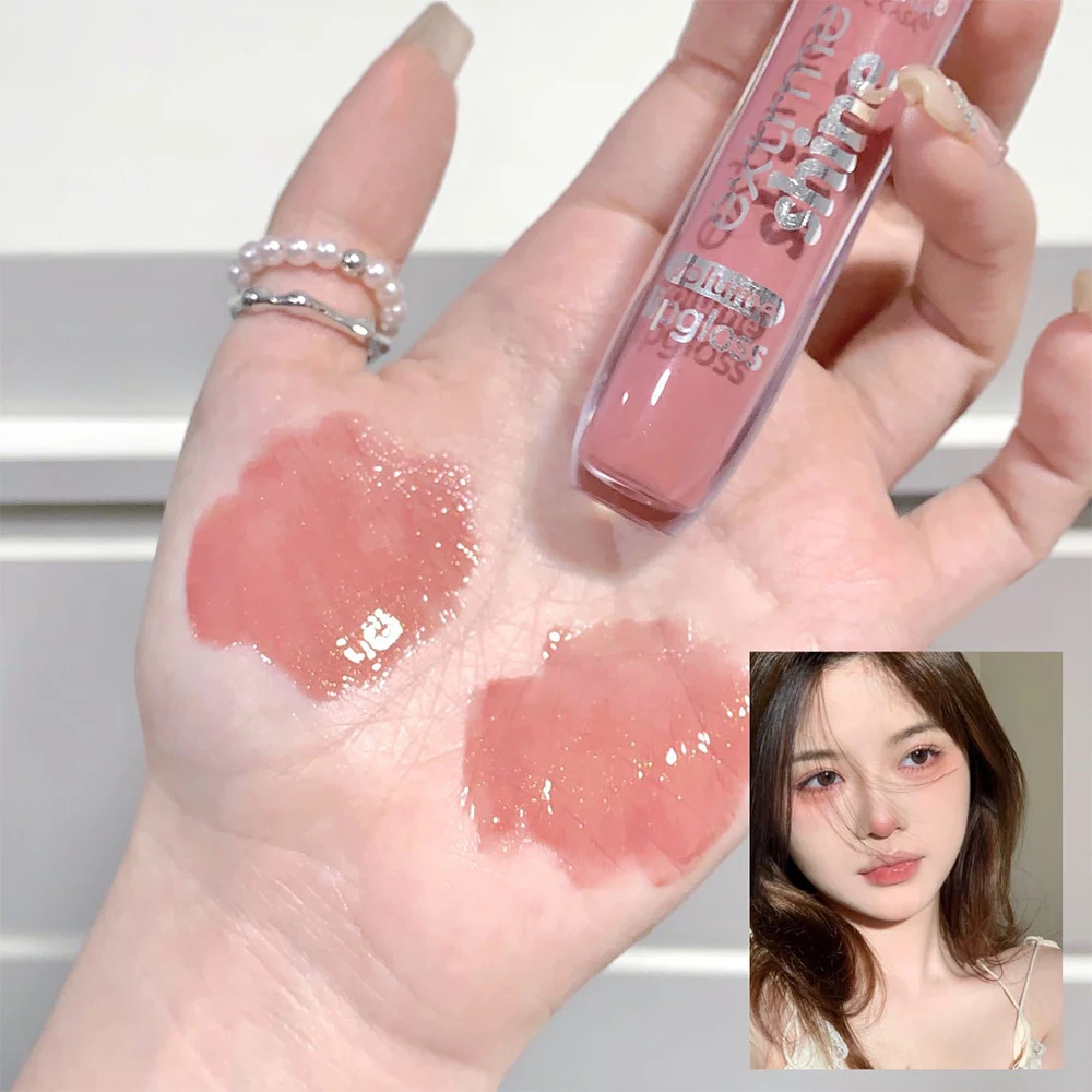 Description Picture 5 of itemShiny Lip Gloss Mirror Water Glossy Lip Glaze Lasting Liquid Lipstick Clear Glitter Primer Aqua Glowing Lip Oil Cosmetics