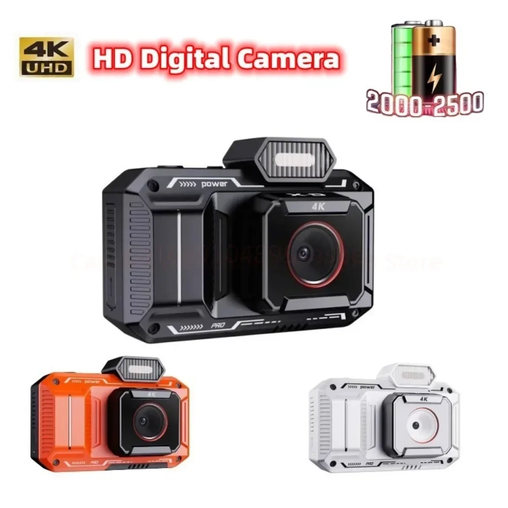 48M HD Digital Cameras 2.8 Inch IPS Screen Portable Instant Photo Camera 18X Zoom Dual Lens Child Camera Photographic Camcorder
