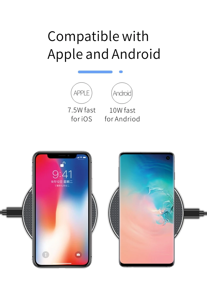 Wireless Charger For Samsung Galaxy S23 S22 plus S21 Ultra S20 FE S10 Z Fold 3 Flip 4 Qi Fast Charging Pad Power Phone Accessory