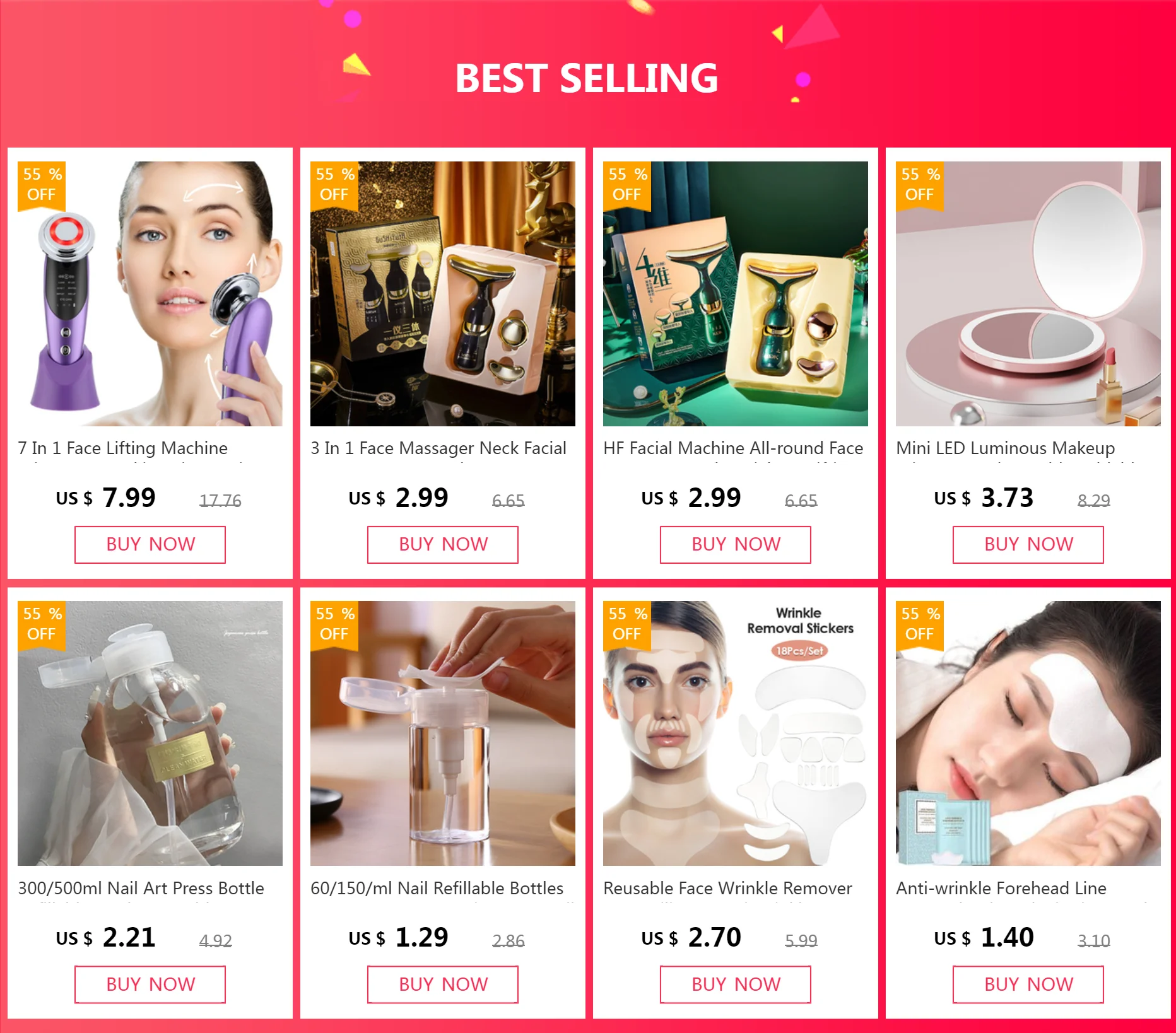 Description Picture 2 of itemEMS Face Slimmer Mini Electromagnetic Wave Patch Micro-current Facial Massager Beauty Instrument Face Lift Devices Skincare