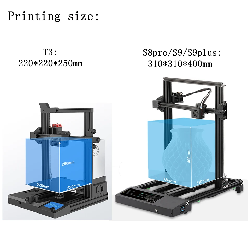 SUNLU 3D Printer T3 S8pro S9plus Filament Or Electrical Interruption Protection Slient Ptinting High Precision Easy Assembly