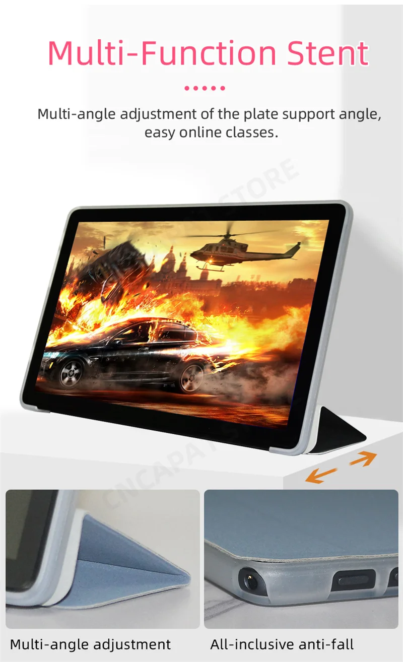 Description Picture 5 of itemSlim Folio PU Leather Cover For Teclast M40 Plus P40HD P40S 2023 Case with Soft TPU Back Shell Tri-Folded Standing