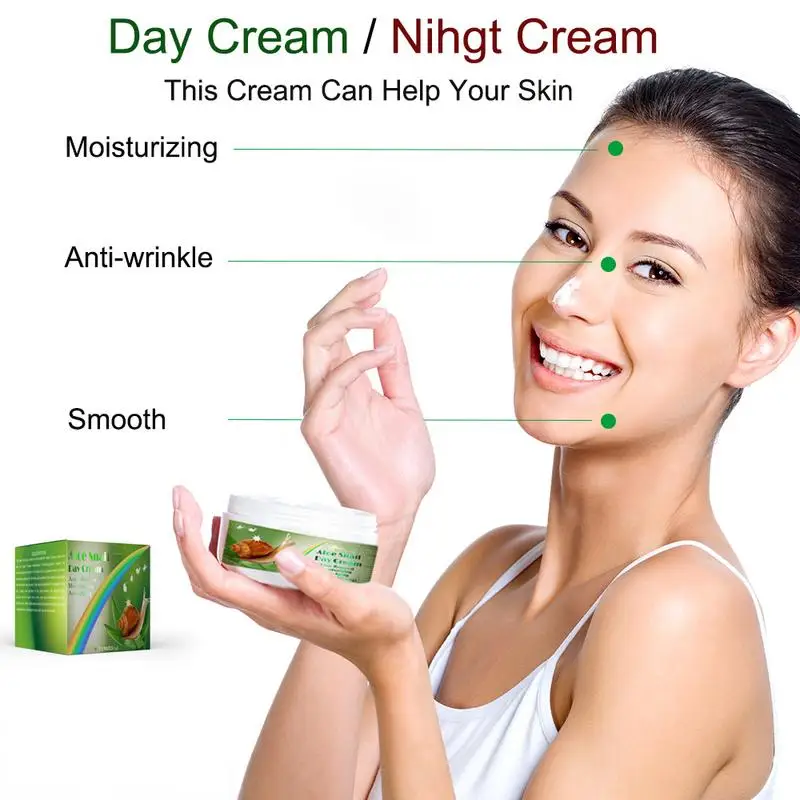 Description Picture 2 of itemRetinol Snail Aloe Face Cream Anti-Wrinkle Whitening Moisturizing Anti-Aging Facial Day Night Cream Skin Care