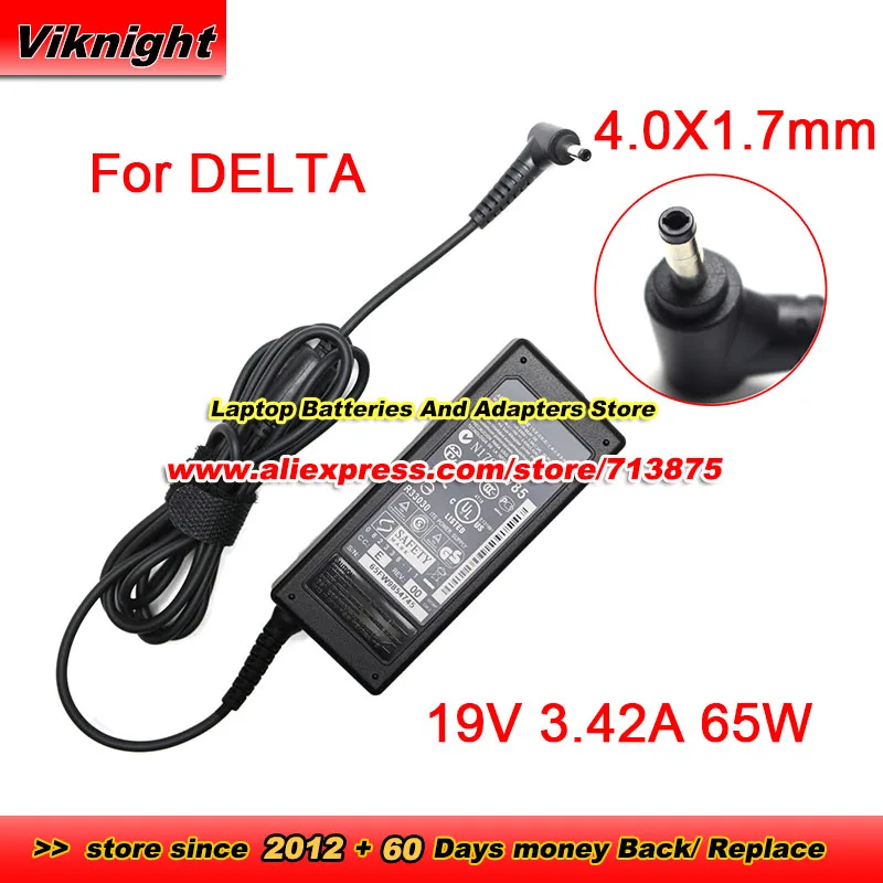 Genuine ADP-65JH DB AC Adapter For Delta 19V 3.42A 65W Power Supply With 4.0X1.7mm Tip