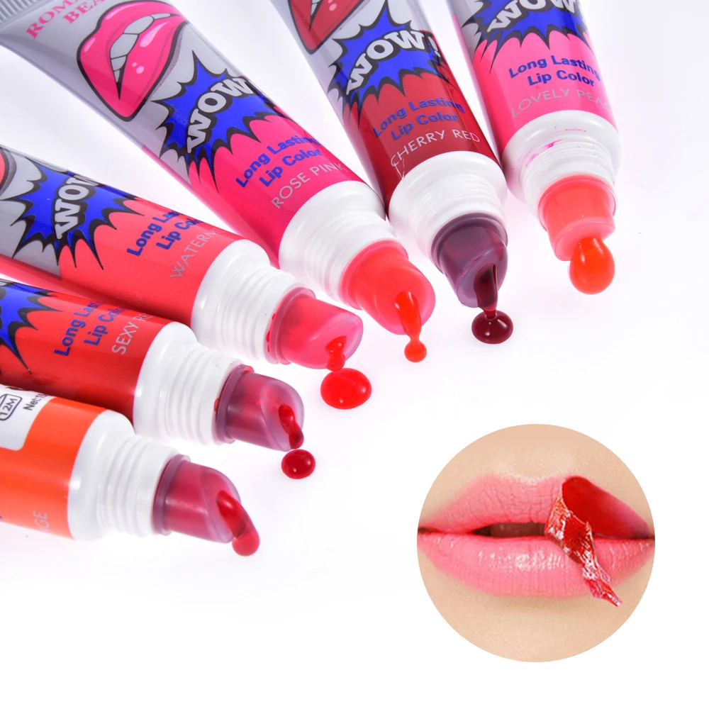 Description Picture 2 of itemAmazing Peel Off Liquid Lipstick Waterproof Long Lasting  Tear Lipstick Lip Gloss Women Sexy Makeup Tear Pull Lips Mask Cosmetic