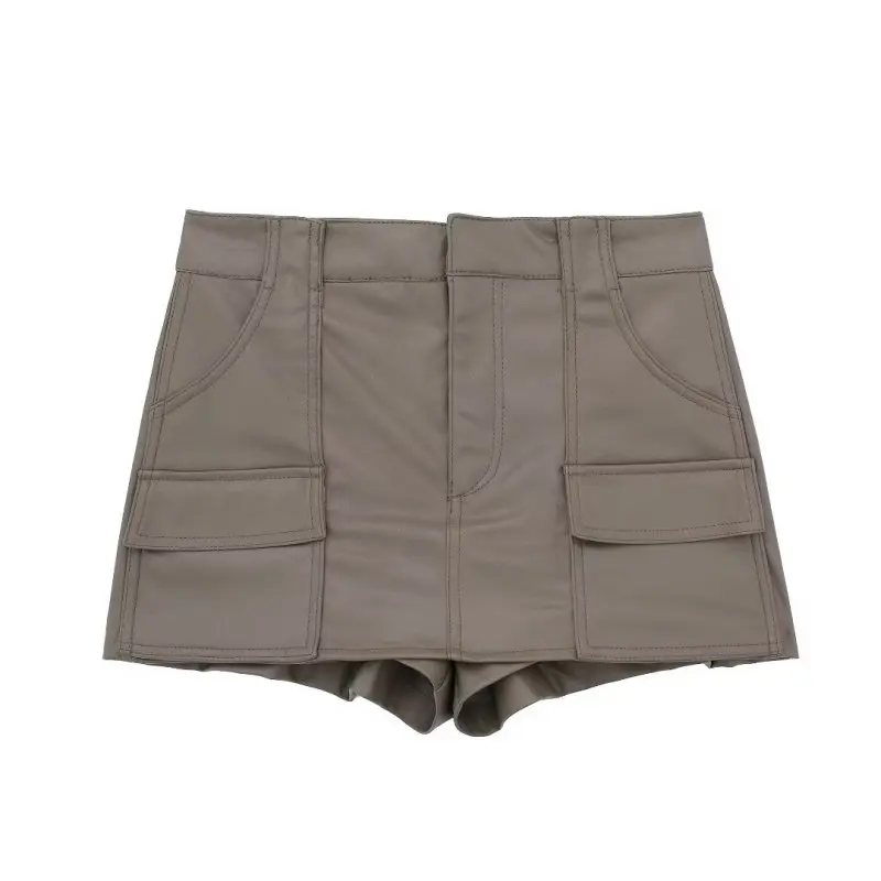 Description Picture 4 of itemTRAF 2023 New Summer Women Fashion Shorts Vintage Female Casual Solid High Waist Shorts Skirts Mujer