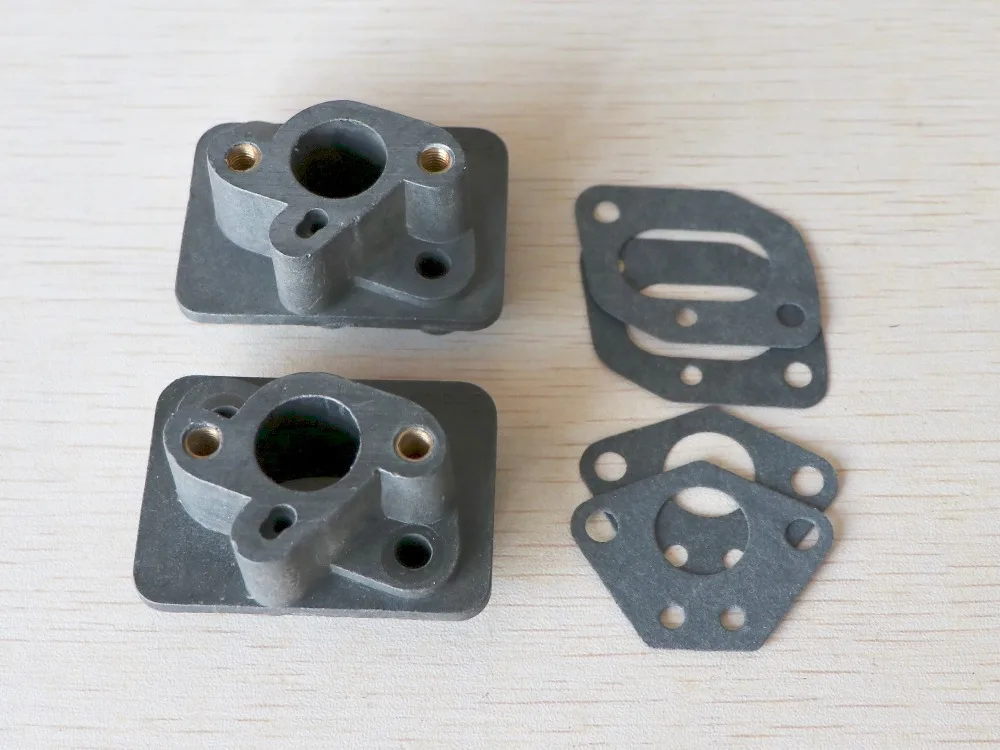 2pcs 40-5 43CC 52CC brush cutter intake manifold carburetor base connector,admitting pipe,carb adaptor