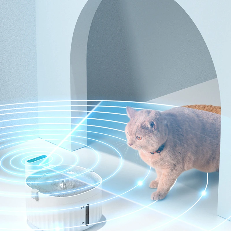 Description Picture 5 of itemAutomatic Cat Water Fountain USB cable/Battery Operated Smart Sensing Sensor Dog Cat Dispenser Stainless Steel Pet Cats Drinker