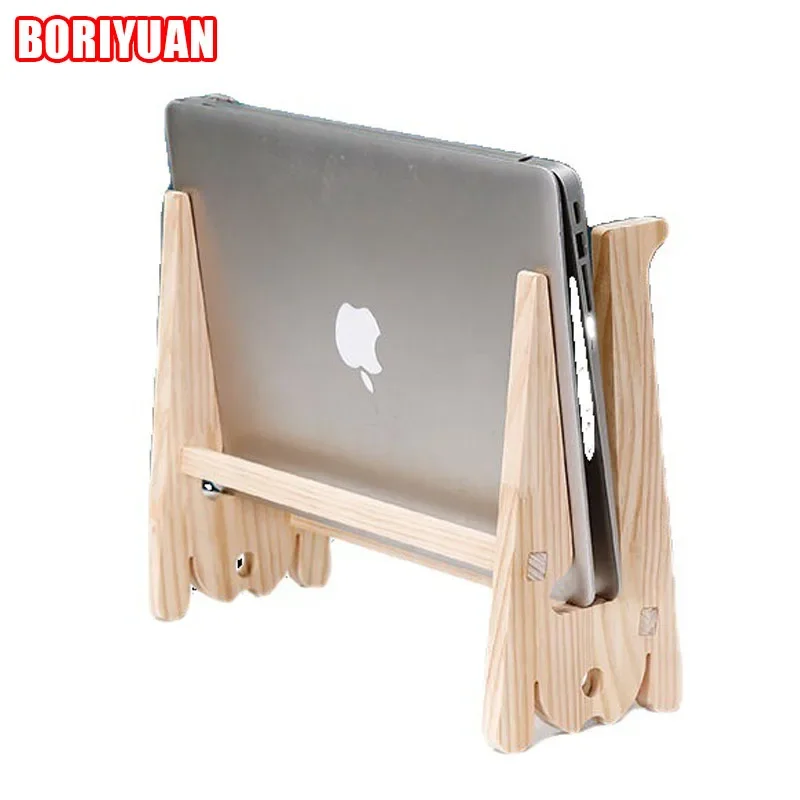 Solid Wood Laptop Stand Vertical Frame Cushion Height Bracket Cooling Base Desktop Increase Bracket Cooling Frame Increase Frame