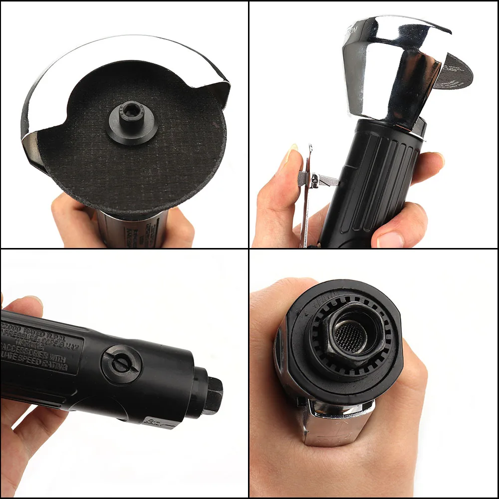 Description Picture 6 of item3inch Mini Pneumatic Metal Cutting Machine Air Cut Off Tool Set Air Angle Die Grinder With Saw Blade Cut Off Wheel 20000rpm