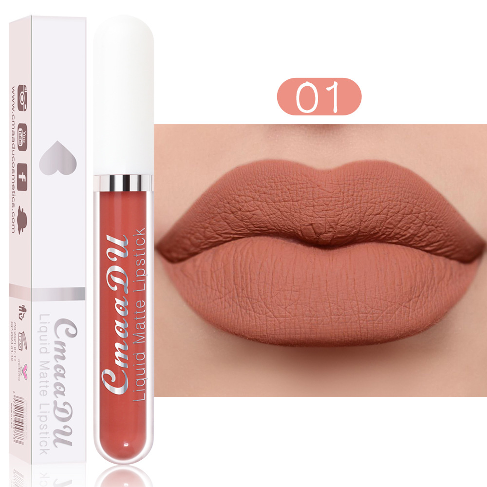 Description Picture 5 of itemMatte Velvet Lip Glaze Waterproof Lasting Moisturizing And Not Easy To Fade Lip Gloss Lipstick Lips Makeup Cosmetics