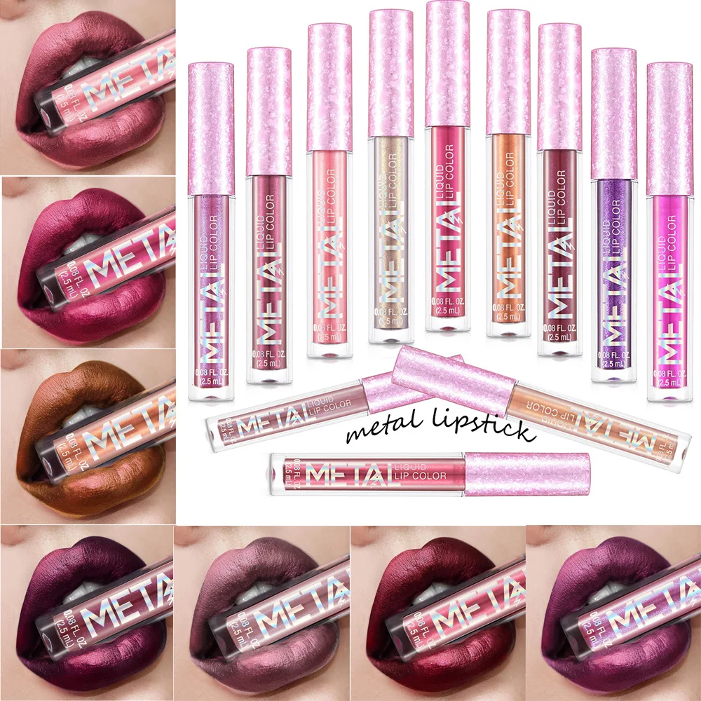 Dazzling Multi-Color Lipstick Makeup Effect Lasting Non-Fading Lip Gloss Cosmetics Lipstick