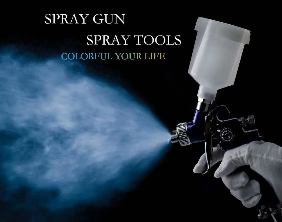 Description Picture 3 of itemSpray Guns Professional Mini H-2000 Pneumatic Paint Spray Gun Power Tool 0.8/1.0mm Painting Cars Aerograph Tool HVLP Spray Gun