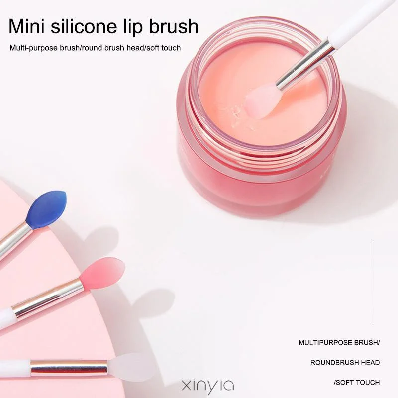 1Pcs Silicone Mini Lip Brush Portable Multifunctional Lip Balm Applicator Lipstick Lipgloss Mascara Wands Makeup Brushes