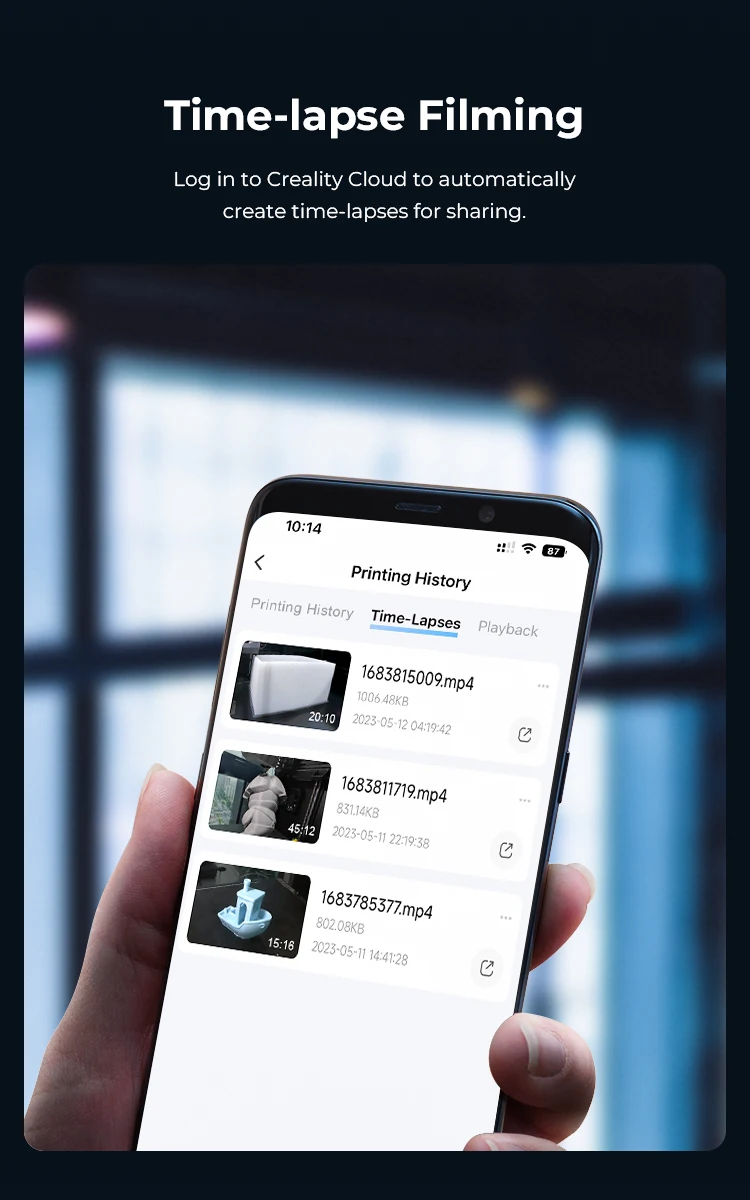 Description Picture 6 of itemCreality K1 AI Camera 3D Printer Part HD Quality AI Detection Time-Lapse Filming Easy to Install For K1Max