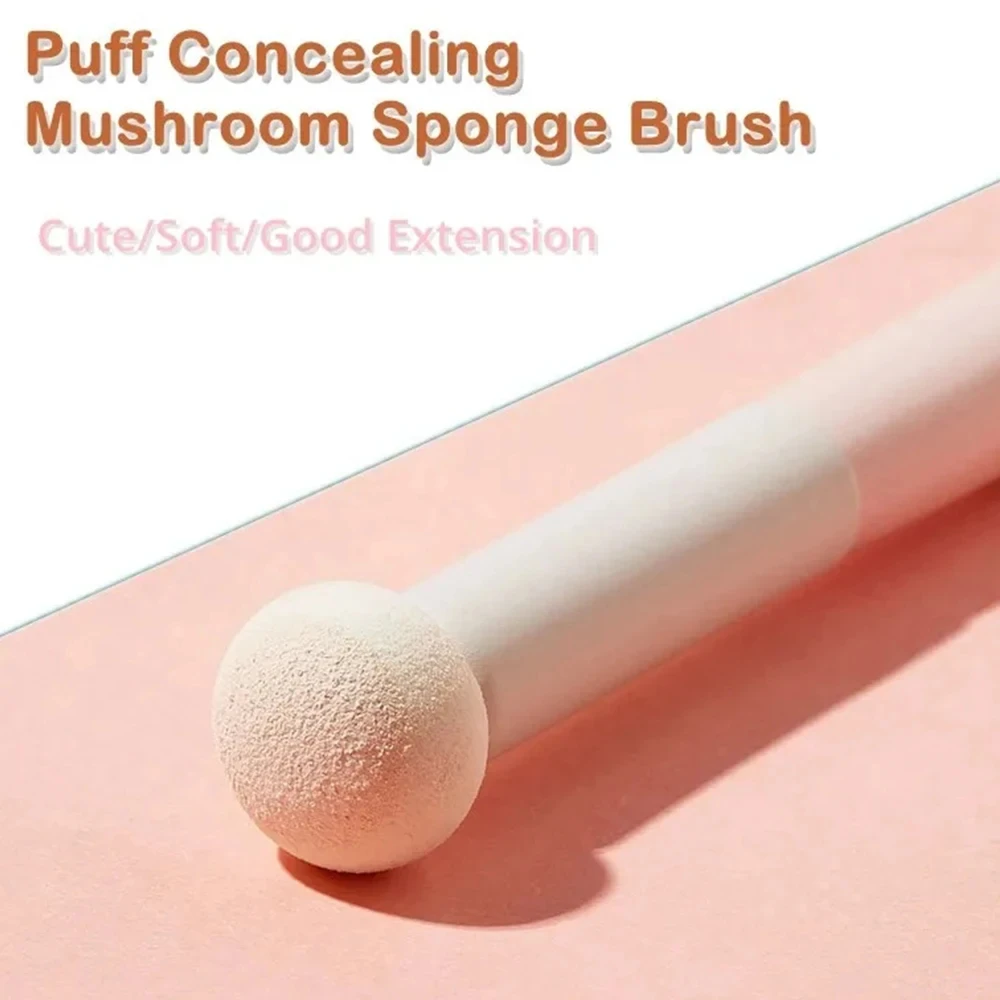 Professional Mushroom Head Shape Concealer Brush Round Sponge Makeup Brush For Travel Daily Beauty Tool