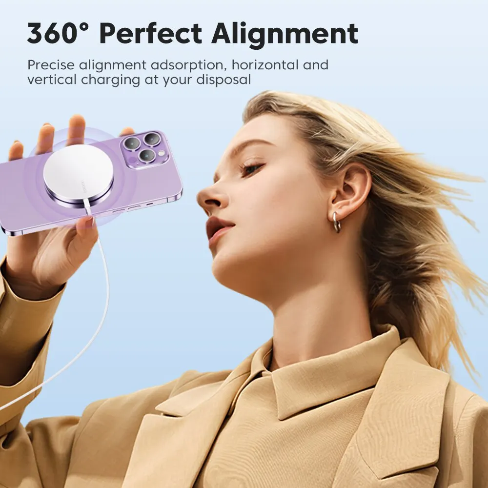 Toocki Magnetic Wireless Charger 15W Fast Charging Wireless Magsafe Charger For iPhone 15 14 13 Pro Max Mini Phone Charger