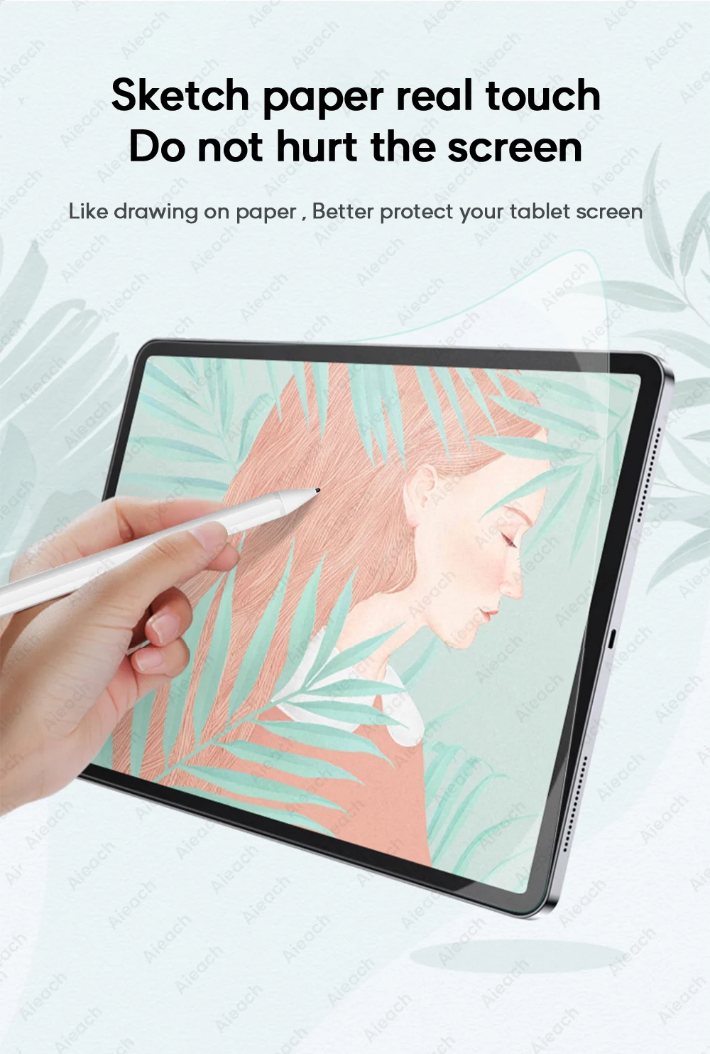 Description Picture 3 of itemLike Writing On The Paper Screen Protector Film For Iconic Brand Tab M10 HD 10.1'' TB-X505F X505L X605F X605L Matte PET Painting Write