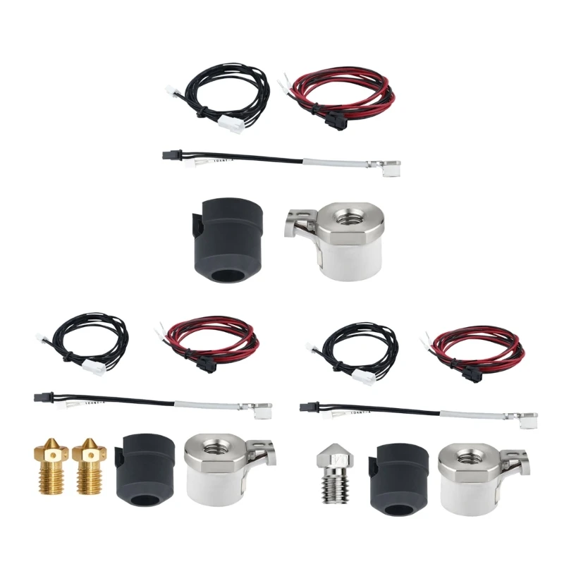 3D Printer Hotend Fast Heating CHC Nozzle Ceramic Heater 104NT Thermistor High Temperature Resistance 360℃