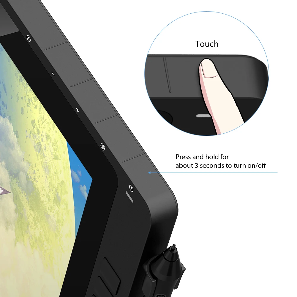 Description Picture 3 of itemXPPen Artist 22R Pro Graphics Tablet Monitor 21.5 inch Drawing Tablet Display 60 Tilt 20 Shortcut Keys 2 Wheels 120% sRGB