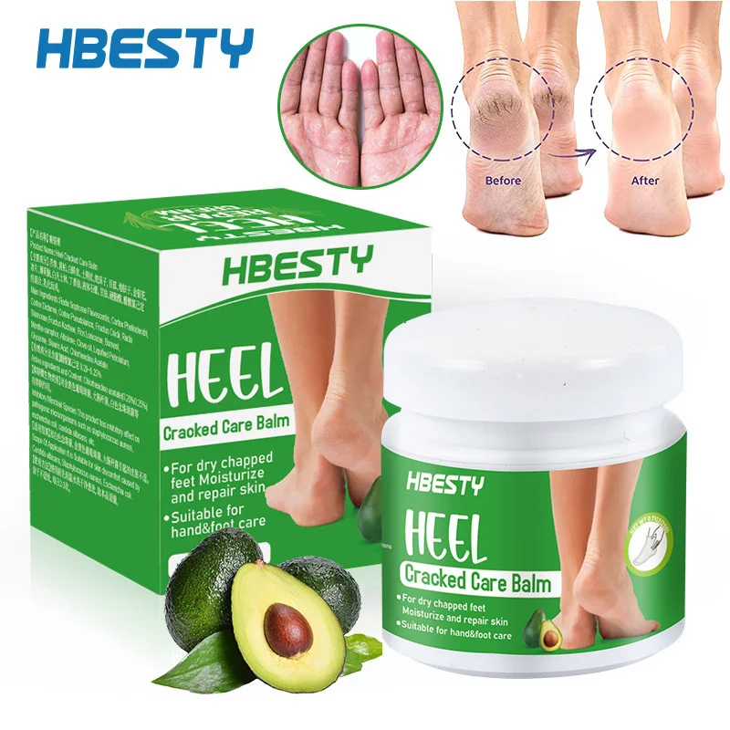Description Picture 2 of itemAvocado Anti Crack Foot Cream Herbal Anti-Drying Heel Chapped Repair Balm Dead Skin Remove Foot Mask Moisturizing Hand Feet Care