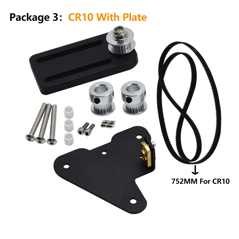 Description Picture 4 of itemZ Axis Kit For Ender 3/Pro/CR 10 Ender 3 V2 3d printer axis Timing belt 3D Printed Accessories Upgrade Kit Ring Belt Kit