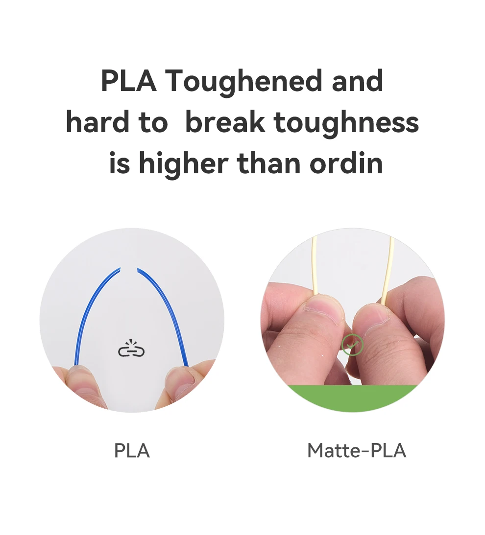 Description Picture 3 of item3DHOJOR Matte PLA Filament 1KG 1.75MM PLA Matte 3D Printer Filament Matte PLA For 3D Printer 3D Printing Material For Bambu Lab