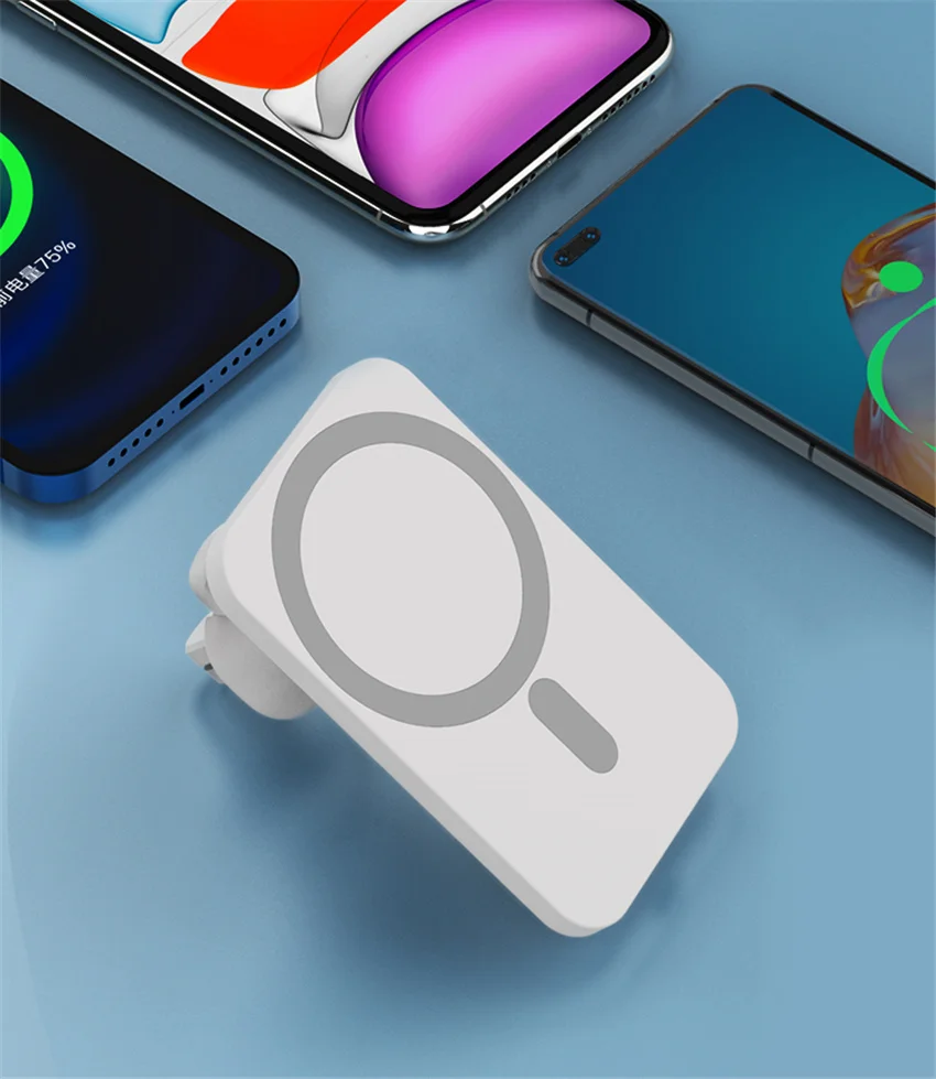 Description Picture 6 of item15W Magnetic Car Wireless Charger for Macsafe iPhone 12 13 14 Pro Max mini Adsorb Fast Wireless Charging Car Phone Holder Stand