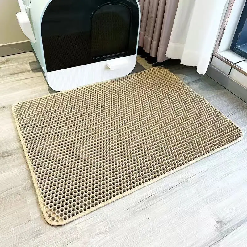 Description Picture 5 of itemCat Litter Mat，EVA Eco-friendly Double Layer Non-slipCat litter Sand Mat For Cat Toilet，Litter Cat Mat .Cat Accessories,70X120CM