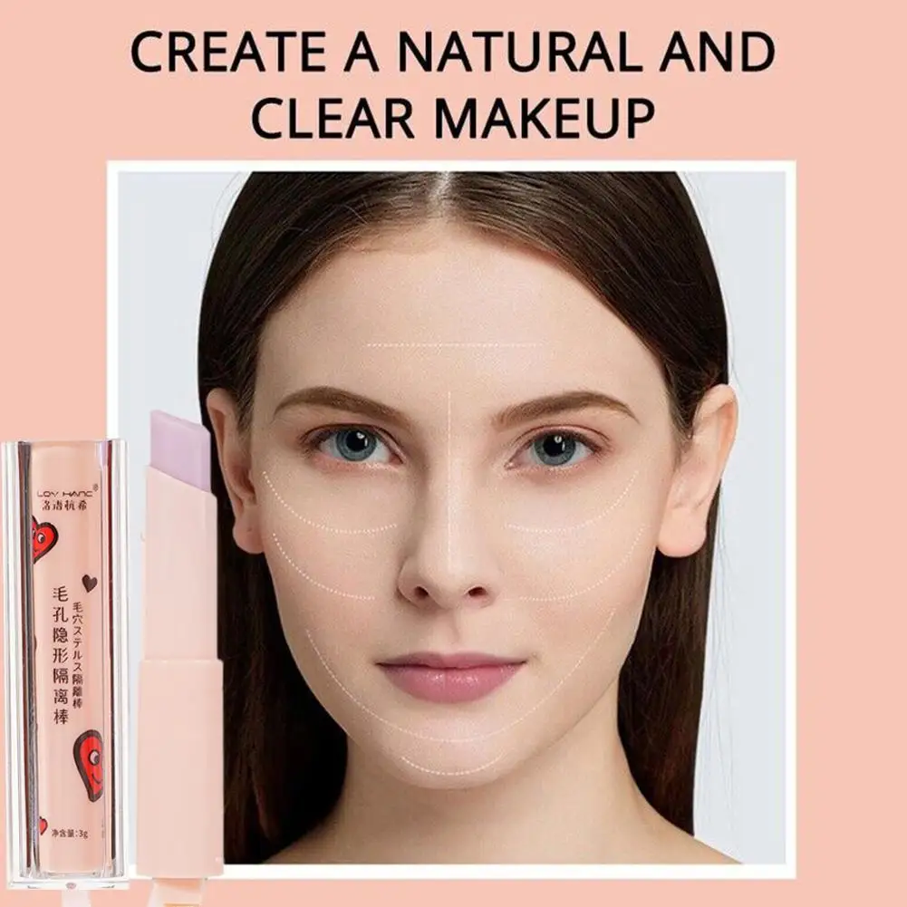 Description Picture 5 of itemPore Base Stick Facial Contour Brighten Nature Face Makeup Cover Acne Brighten Skin Tone New Beauty Products Concealer Lasting