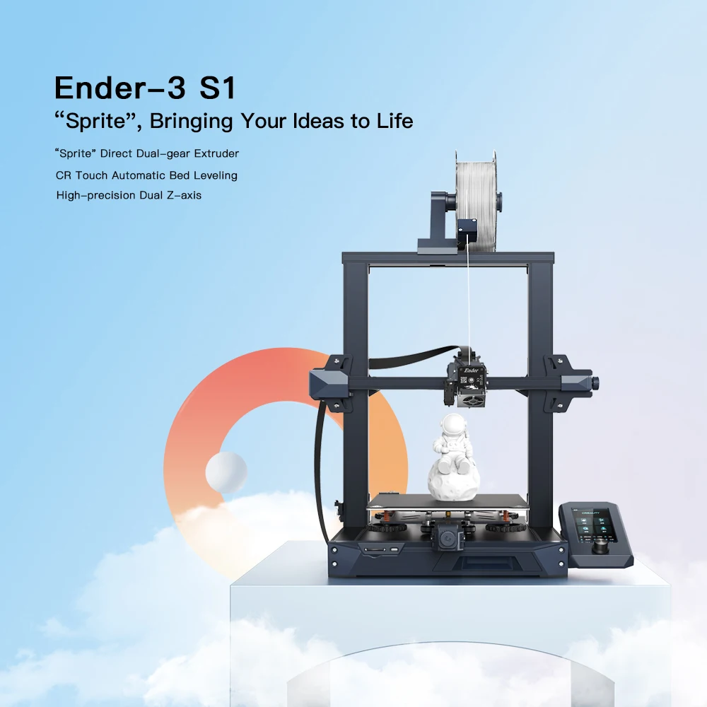CREALITY 3D Printer Ender-3 S1/PRO/PLUS Silent Motherboard Support Resume Power Failure Printing CR Touch Automatic Bed Leveling